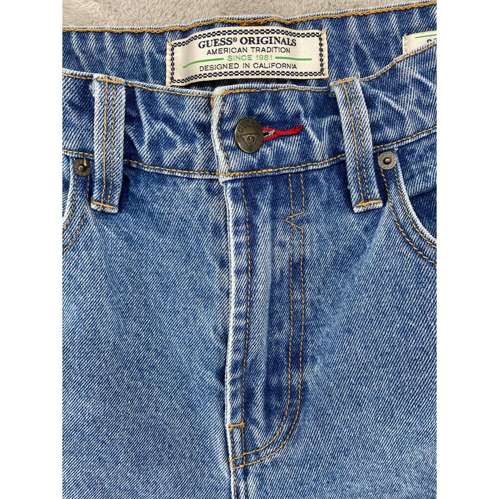 Vintage Guess Jeans Women 32 90s Relaxed Fit Mom Denim Blue USA Style - Picture 7 of 14